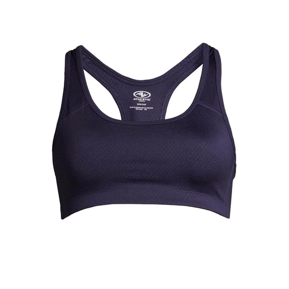 ATHLETIC WORKS Womens Activewear Sports Bra Size Large Purple Razorback NWD - Picture 4 of 6